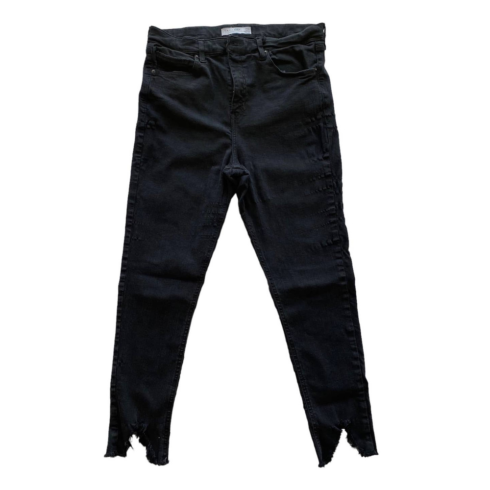 TOPSHOP Cropped Black Jeans Size 32/30